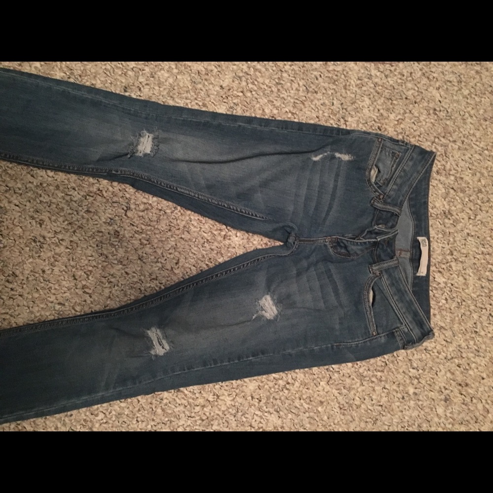 Distressed, size 7, RSQ skinny jeans